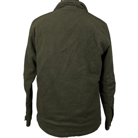 FJALLRAVEN Canada Wool Padded Shirt Jacket Olive Green Womens M - Picture 2 of 15